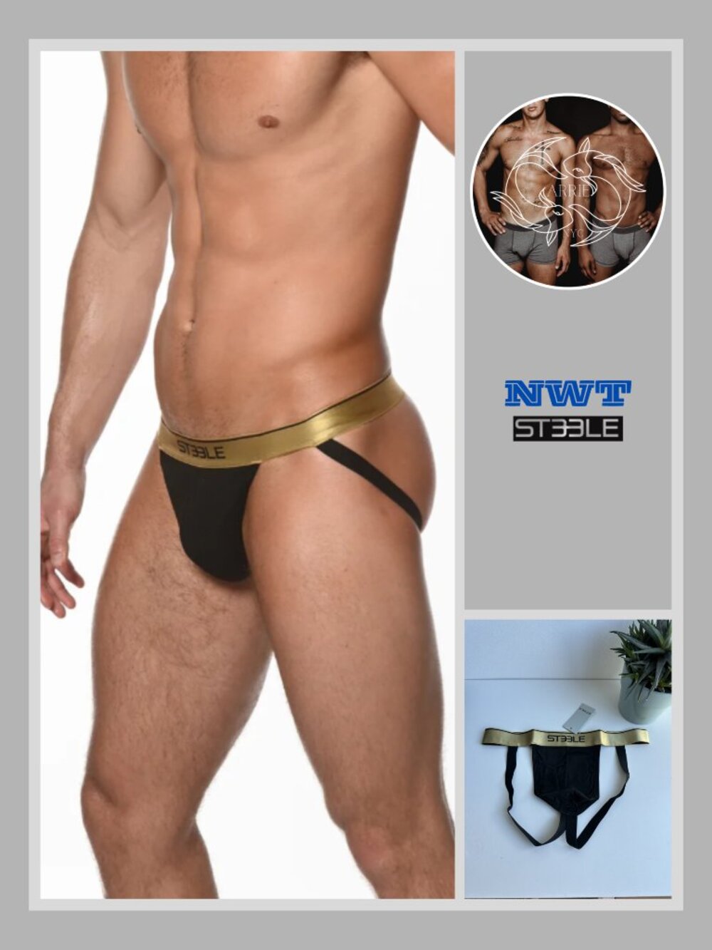 ST33LE - Bamboo Jockstrap - Black (M)